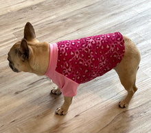 Load image into Gallery viewer, Hot Pink Cheetah Print Tee- Custom Designed French Bulldog T-Shirt