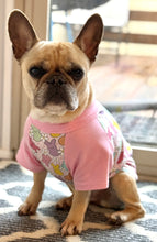 Load image into Gallery viewer, PRESALE PRINTS--BUNNIES &amp; FLOWERS Print Tee--Custom Designed French Bulldog T-Shirt