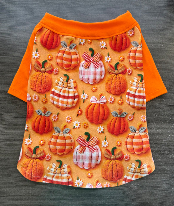 FALL PUMPKINS--Custom Designed French Bulldog T-Shirt