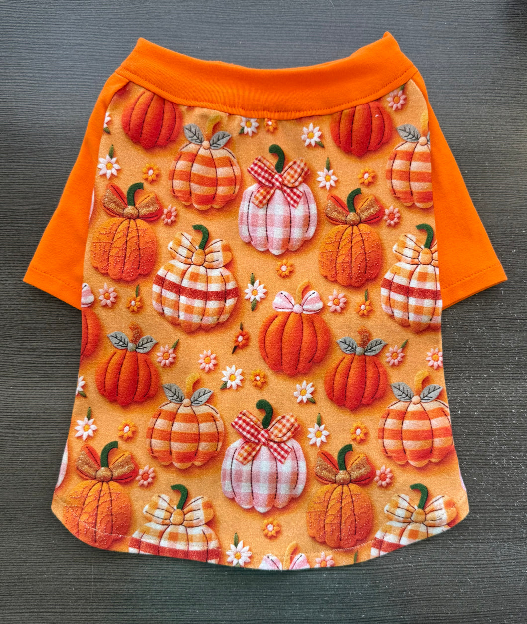 FALL PUMPKINS--Custom Designed French Bulldog T-Shirt