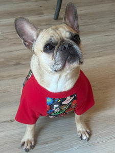 POWERFUL SUPEHEROS--Custom Designed French Bulldog T-Shirt