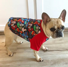 Load image into Gallery viewer, POWERFUL SUPEHEROS--Custom Designed French Bulldog T-Shirt
