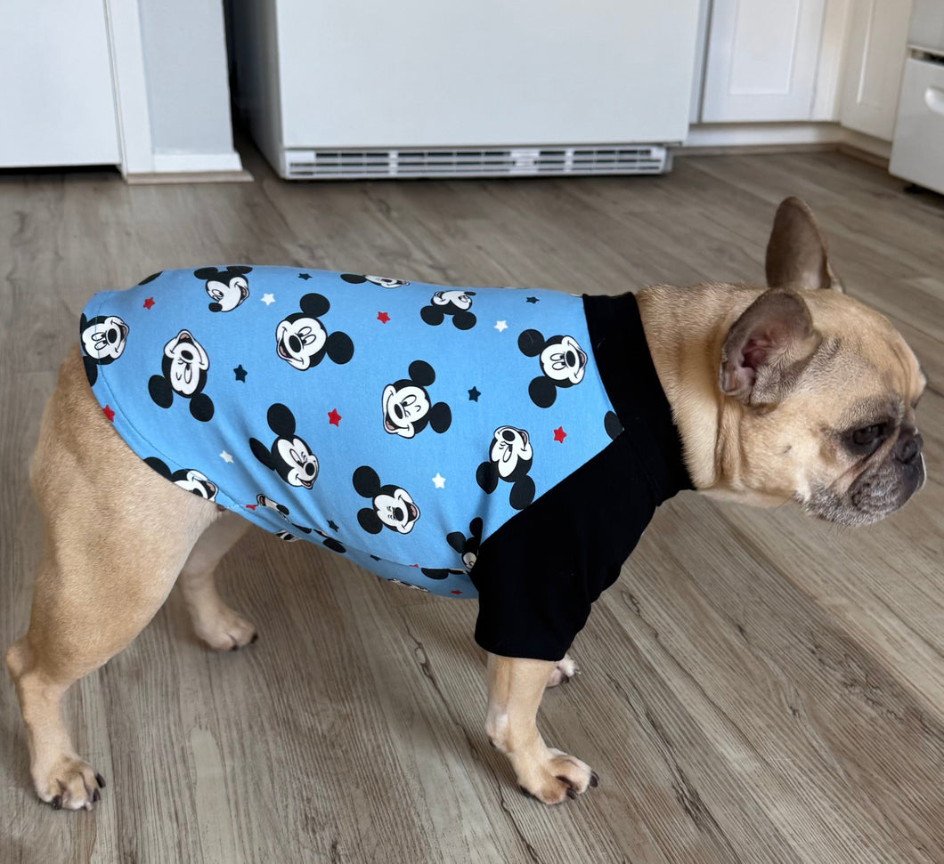 NEW MICKEY MOUSE Print Tee--Custom Designed French Bulldog T-Shirt