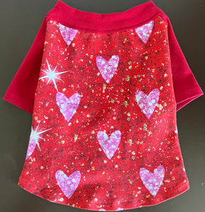 PRESALE PRINTS--"SPARKLE HEARTS" Custom Designed French Bulldog T-Shirt