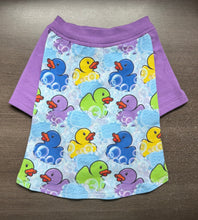 Load image into Gallery viewer, Bathtime Ducks Print Tee- Custom Designed French Bulldog T-Shirt