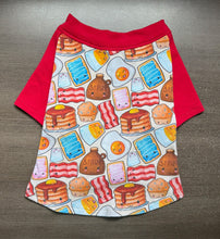 Load image into Gallery viewer, Fun Foods Print Tee- Custom Designed French Bulldog T-Shirt