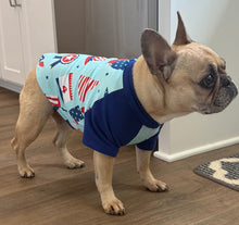 Load image into Gallery viewer, July 4th Celebration Print Tee- Custom Designed French Bulldog T-Shirt