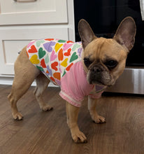 Load image into Gallery viewer, Hearts and Lace Print Tee- Custom Designed French Bulldog T-Shirt
