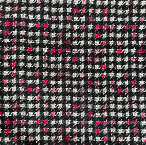 PRESALE PRINTS--HOT PINK & FUCHSIA HOUNDSTOOTH--Custom Designed French Bulldog T-Shirt