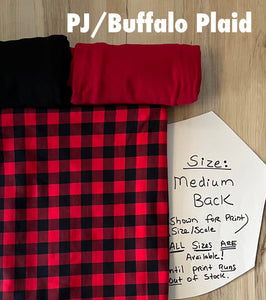 RED BUFFALO PLAID --Custom Designed French Bulldog T-Shirt