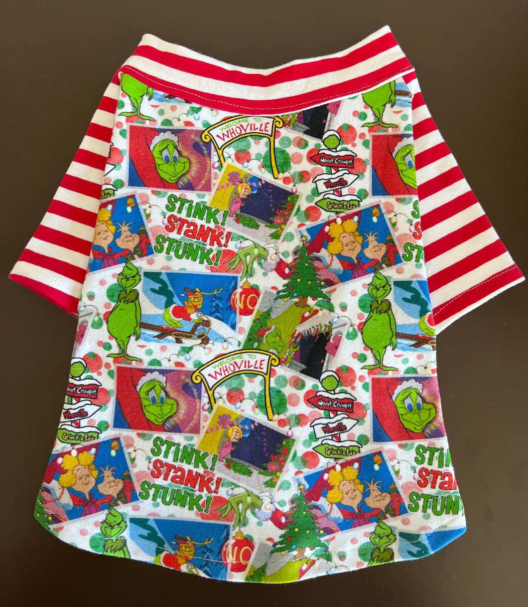 PRESALE PRINTS--GRINCH-STINK! STANK! STUNK!--Custom Designed French Bulldog T-Shirt