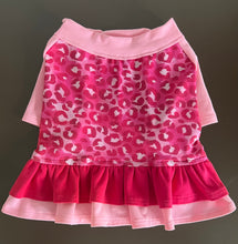 Load image into Gallery viewer, Hot Pink Cheetah -- Double Ruffle Custom French Bulldog Dress