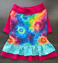 Load image into Gallery viewer, Tie Dye-- Double Ruffle Custom French Bulldog Dress