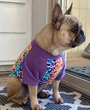 Load image into Gallery viewer, RAINBOW COLOR HEARTS Print Tee- Custom Designed French Bulldog T-Shirt