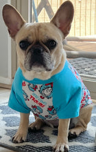 Load image into Gallery viewer, HERE COMES TROUBLE Print- Custom Designed French Bulldog T-Shirt