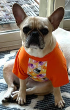 Load image into Gallery viewer, Fall Candy Corn Print Tee- Custom Designed French Bulldog T-Shirt