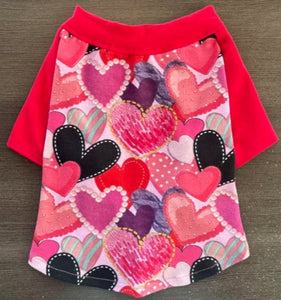 PRESALE PRINTS--"VALENTINE HEARTS" Custom Designed French Bulldog T-Shirt