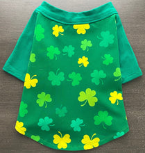 Load image into Gallery viewer, LUCKY SHAMROCKS  Print Tee- Custom Designed French Bulldog T-Shirt