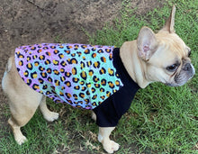 Load image into Gallery viewer, Faux Sparkle Cheetah Print Tee- Custom Designed French Bulldog T-Shirt