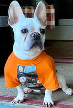 Load image into Gallery viewer, FESTIVE FALL Print Tee- Custom Designed French Bulldog T-Shirt