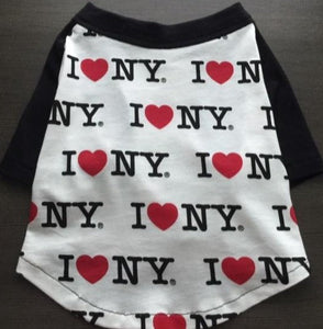 I LOVE NY Tee- Custom Designed French Bulldog T-Shirt