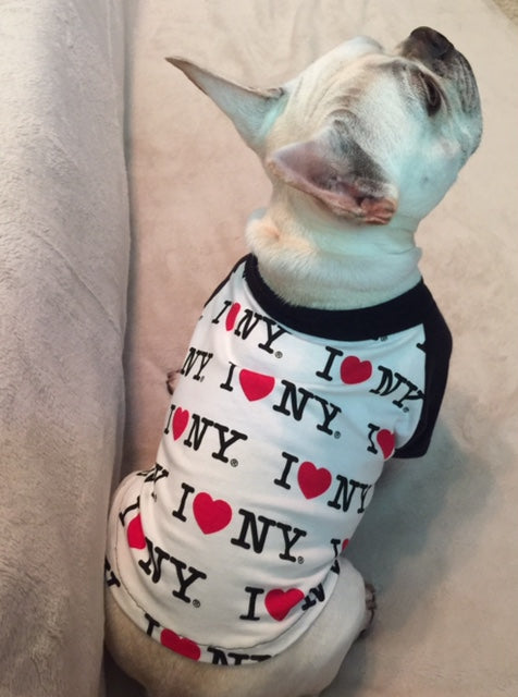 I LOVE NY Tee- Custom Designed French Bulldog T-Shirt